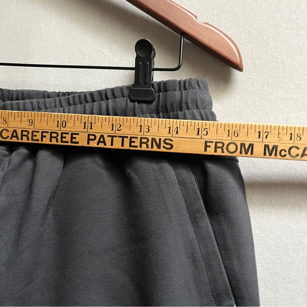 Adidas Black Athletic Joggers with White Logo Sz L - Picture 8 of 11